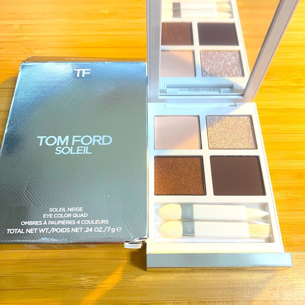 New Tom Ford Eye Color Quad Eyeshadow Palette-01 Black Diamond